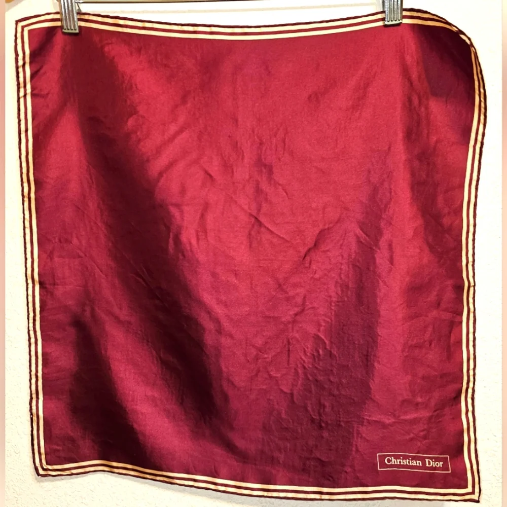 CHRISTIAN DIOR SILK SCARF
